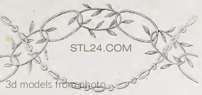 Накладки горизонтальные (HORIZONTAL ONLAY_0184 -  | 3D model 3DSMAX / OBJ / STL) 3D модель для ЧПУ станка